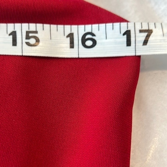 Petite Sophisticate,Rich Red,Chest-Enhancing, Cocktail Dress,Eye-Catching Design - Picture 8 of 10